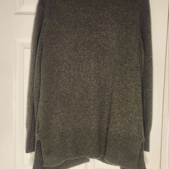 MADEWELL Kent M Sage Green WOOL ALPACA Blend Soft Pockets Women Open Cardigan - Picture 8 of 8